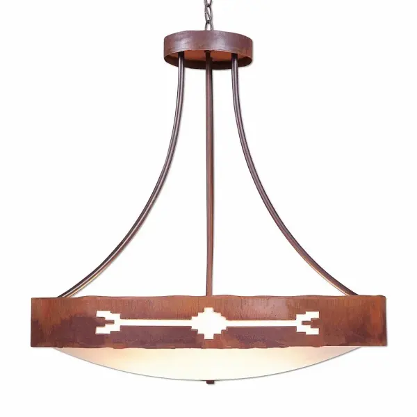 Ridgemont-Del Rio Eight Light Chandelier in Rust Patina