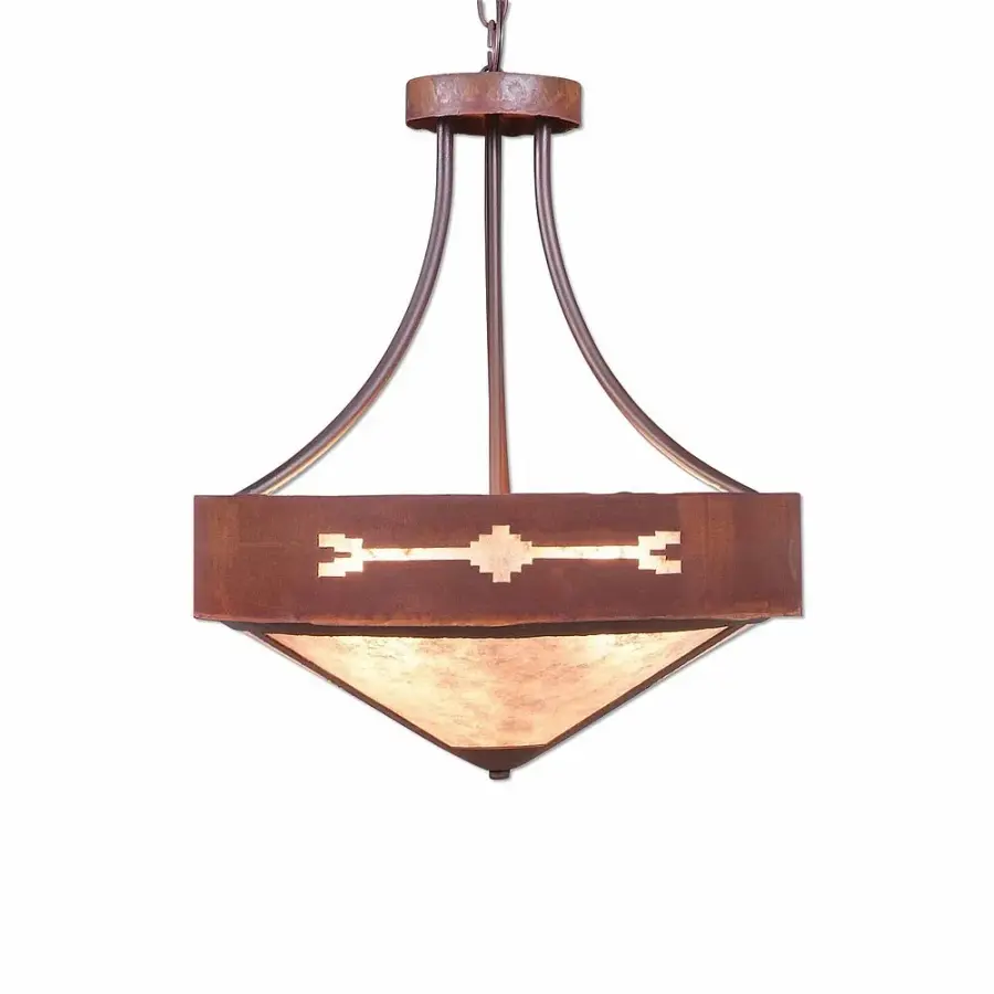 Ridgemont-Del Rio Three Light Chandelier in Rust Patina