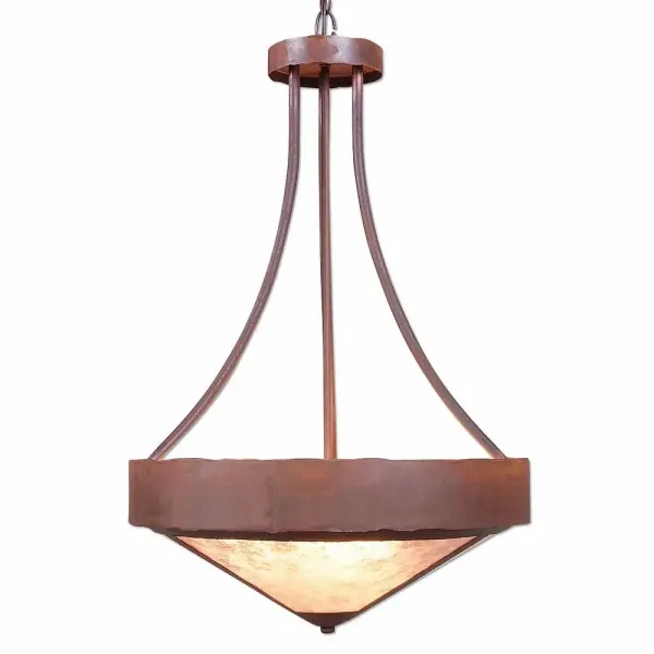 Ridgemont Rustic Plain Three Light Chandelier