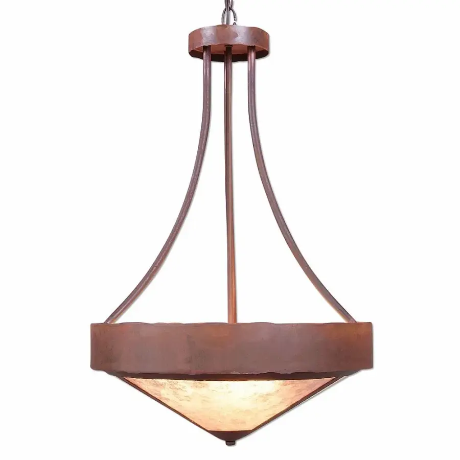 Ridgemont Rustic Plain Three Light Chandelier