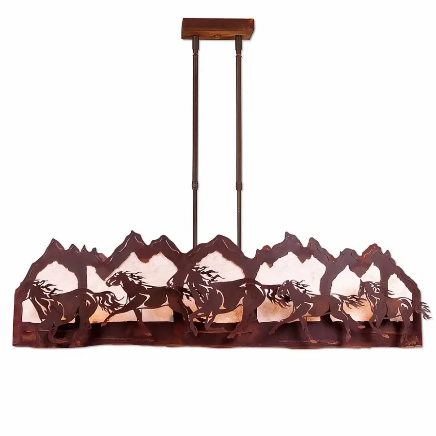Sheridan Horse Mountain Three Light Island Pendant