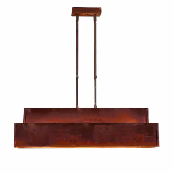 Ridgemont Rustic Plain Three Light Island Pendant