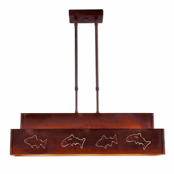 Ridgemont Fish Cutout Three Light Island Pendant