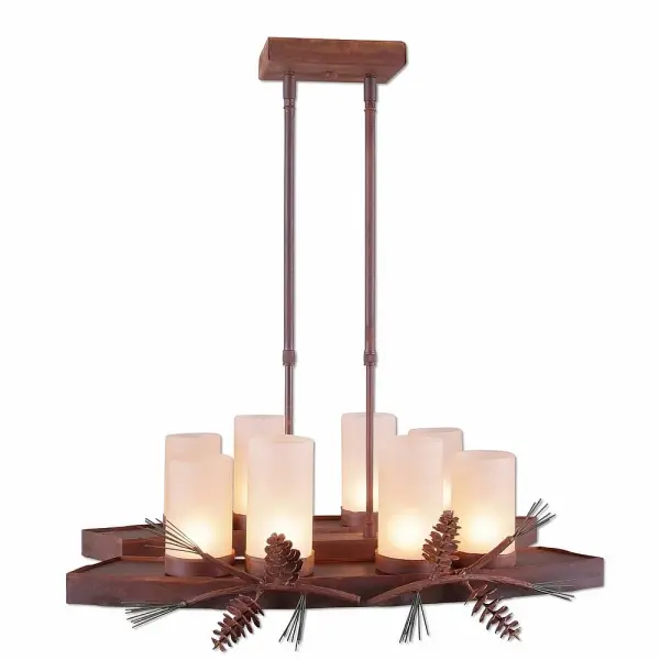 Wisley Pine Cone 14-Light Island Pendant