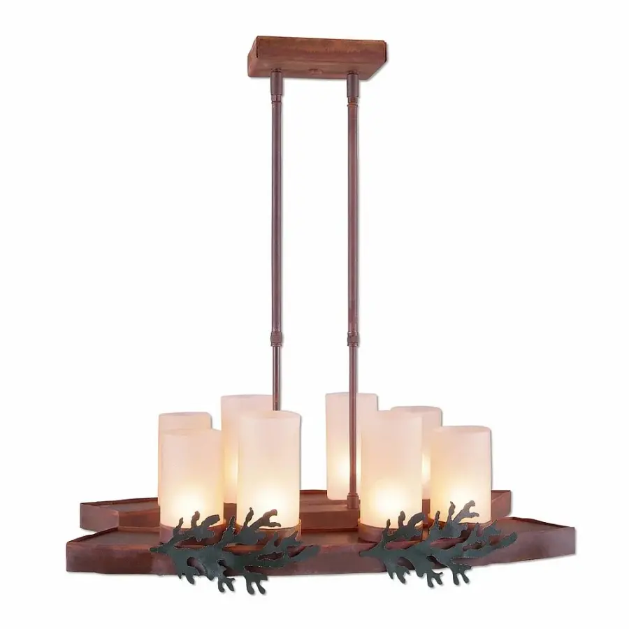 Wisley Cedar Bough 14-Light Island Pendant