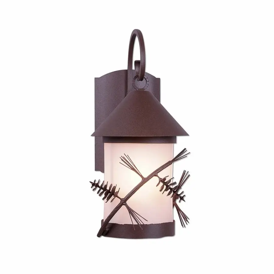 Vista Pine Cone Rustic Brown Wall Sconce