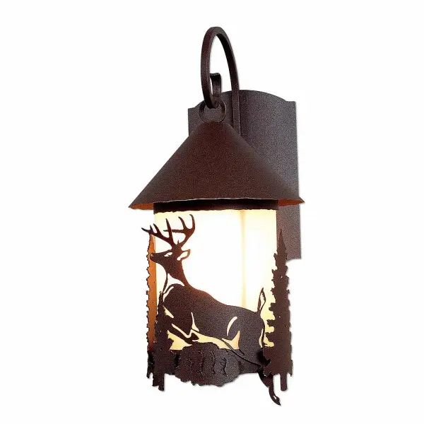 Vista-Deer Rustic Brown Wall Sconce