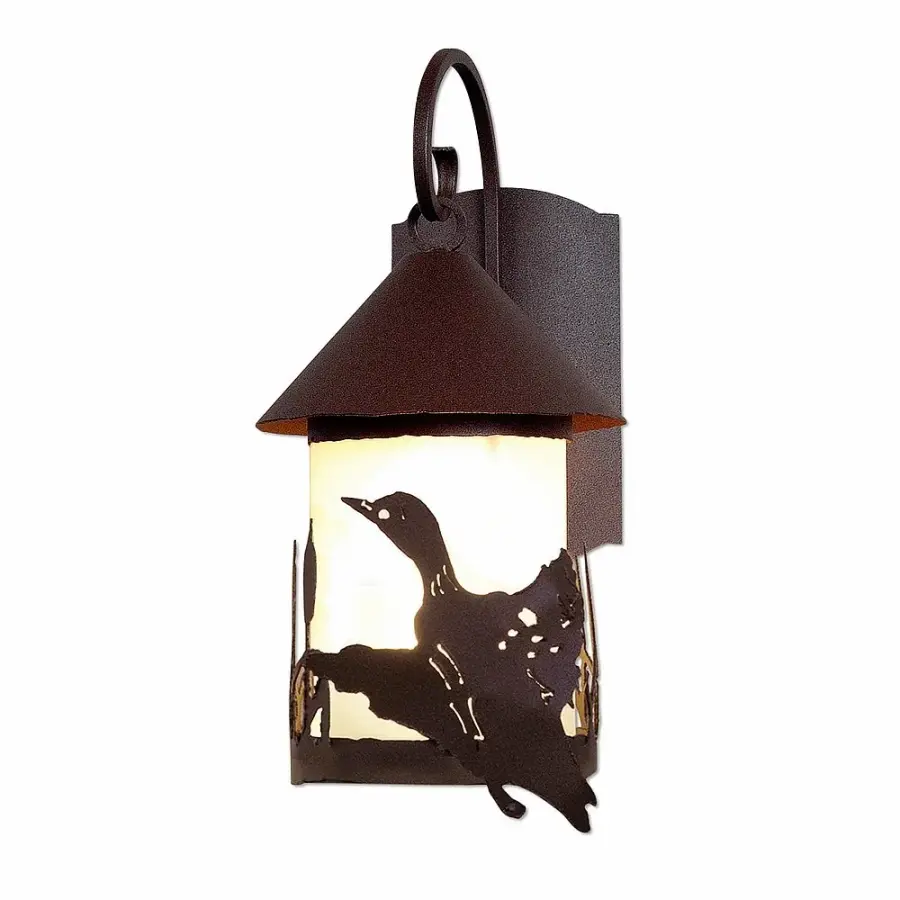 Vista-Loon One Light Wall Sconce in Rustic Brown