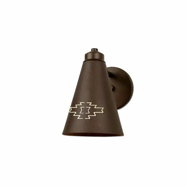 Canyon-Pueblo One Light Wall Sconce in Rustic Brown