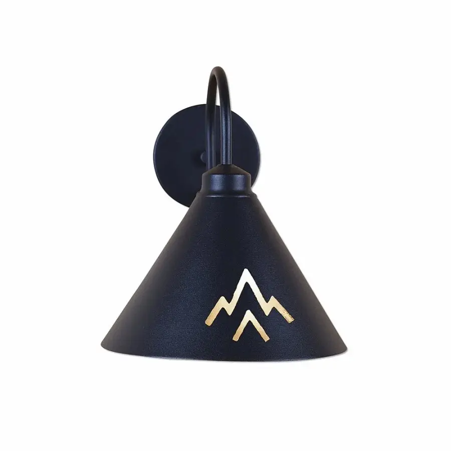 Canyon-Deception Pass One Light Wall Sconce in Black Iron