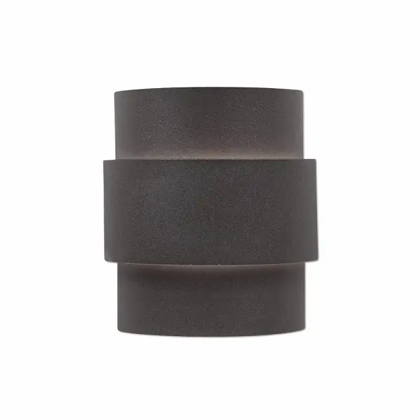 Northridge Rustic Plain One Light Wall Sconce in Black Iron