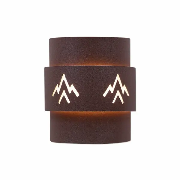 Northridge Deception Pass One Light Wall Sconce in Rustic Brown