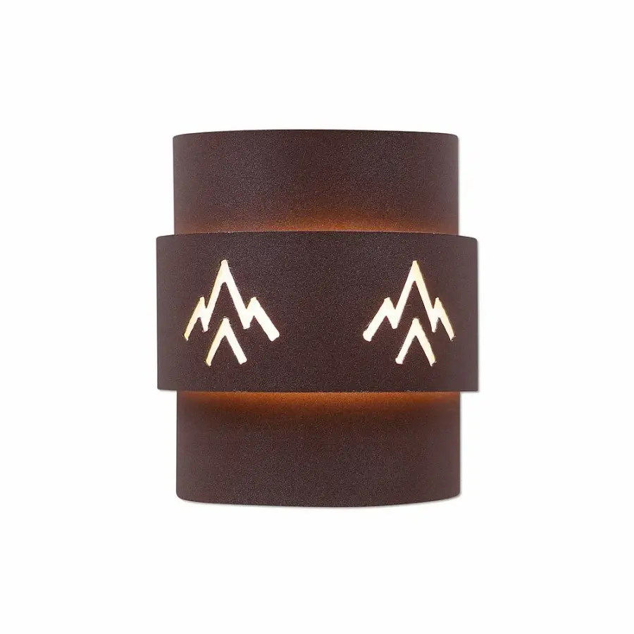 Northridge Deception Pass One Light Wall Sconce in Rustic Brown