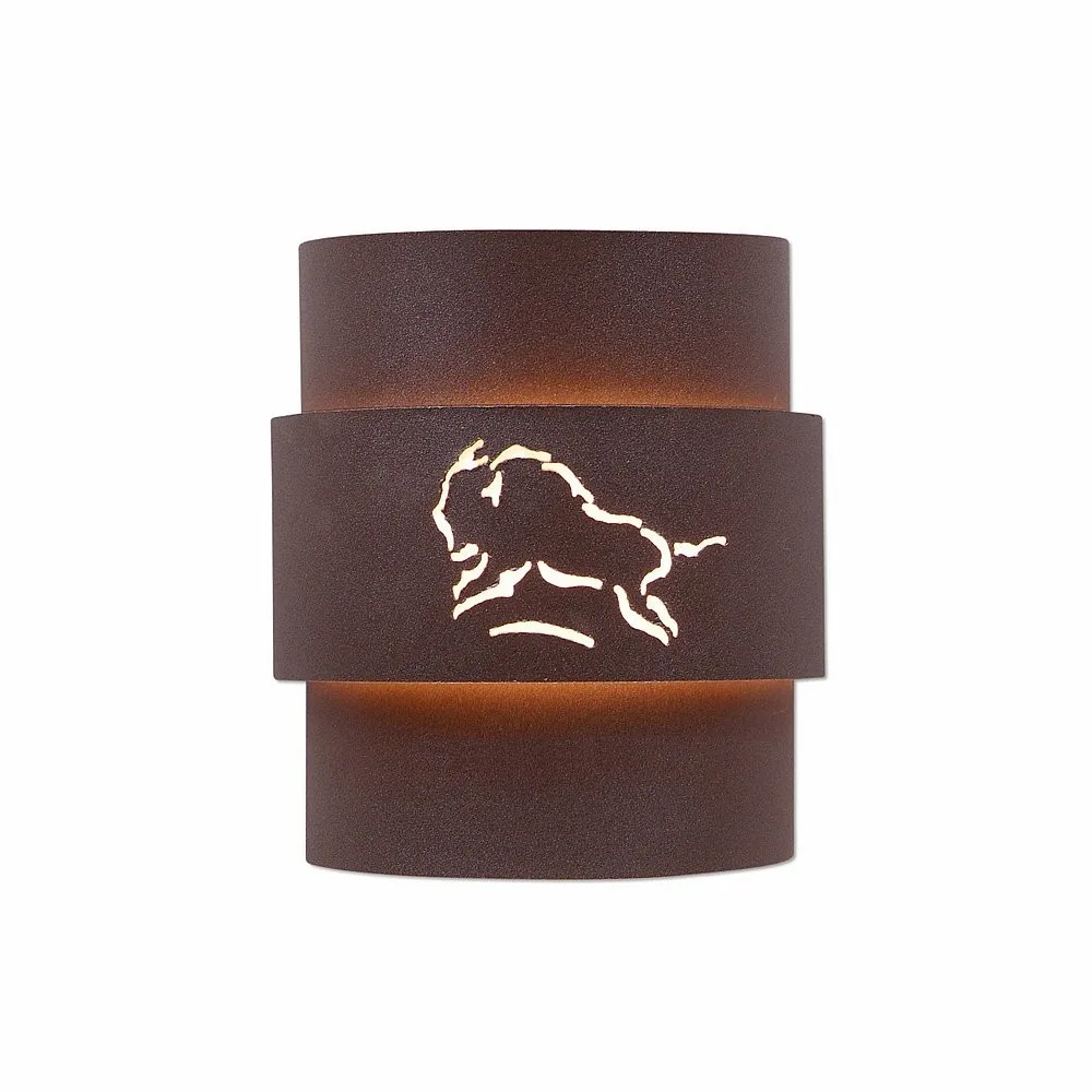 Northridge-Bison One Light Wall Sconce in Rustic Brown