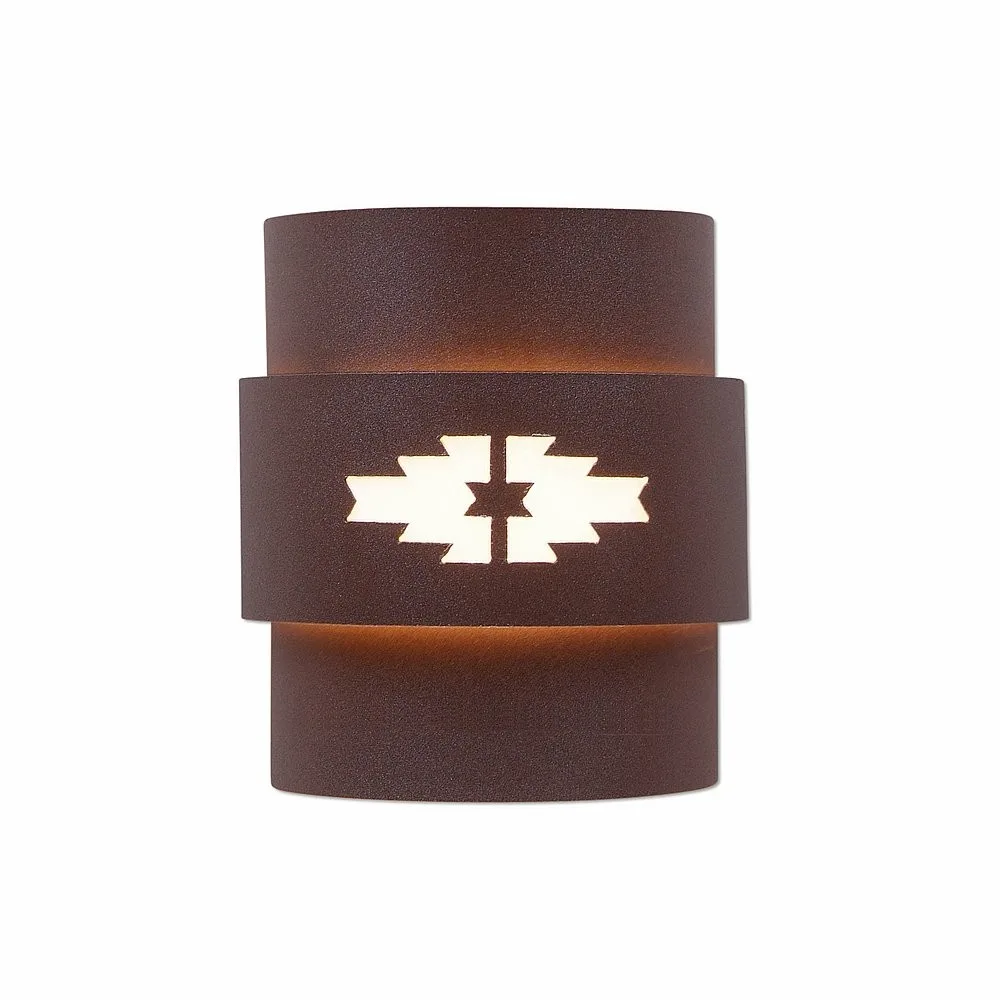 Northridge-Pueblo One Light Wall Sconce in Rustic Brown