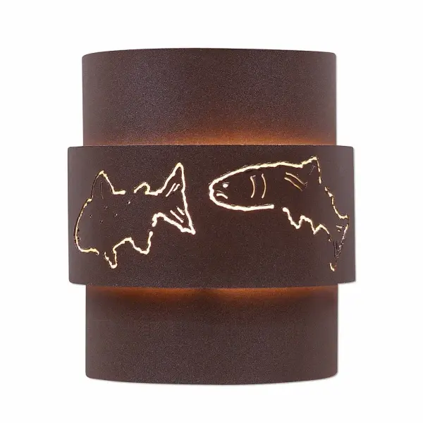 Northridge Fish Cutout Two Light Wall Sconce