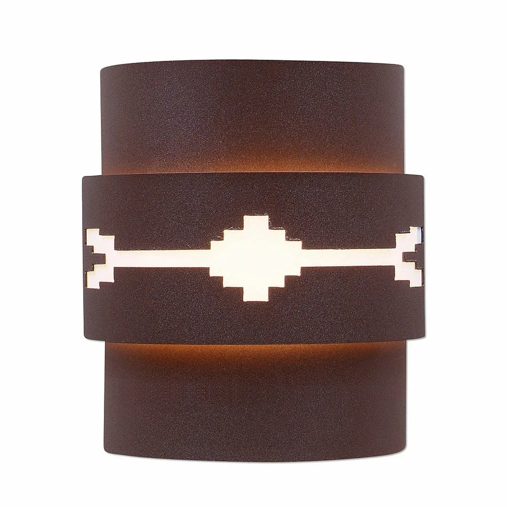 Northridge-Del Rio Two Light Wall Sconce in Rustic Brown