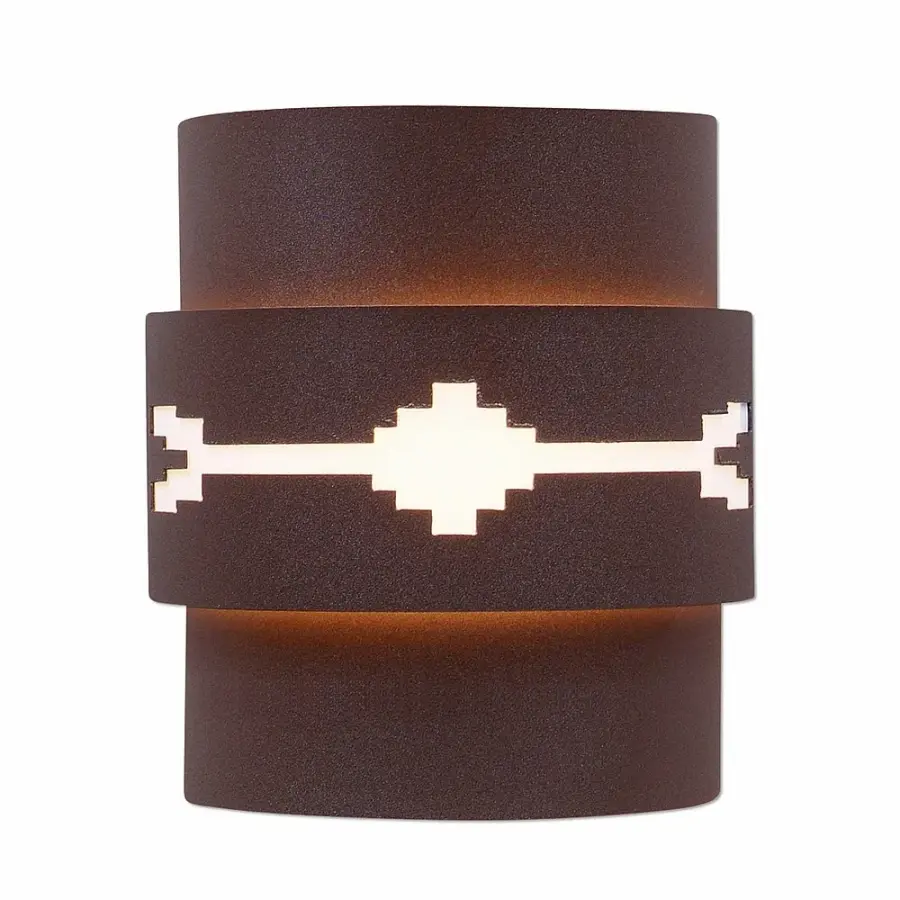Northridge-Del Rio Two Light Wall Sconce in Rustic Brown