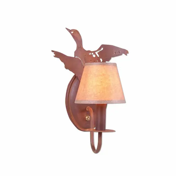 Diablo-Loon One Light Wall Sconce in Rust Patina