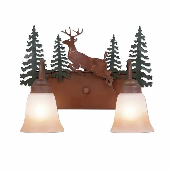 Denali-Valley Deer Two Light Bath Vanity Light