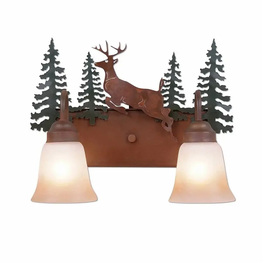 Denali-Valley Deer Two Light Bath Vanity Light