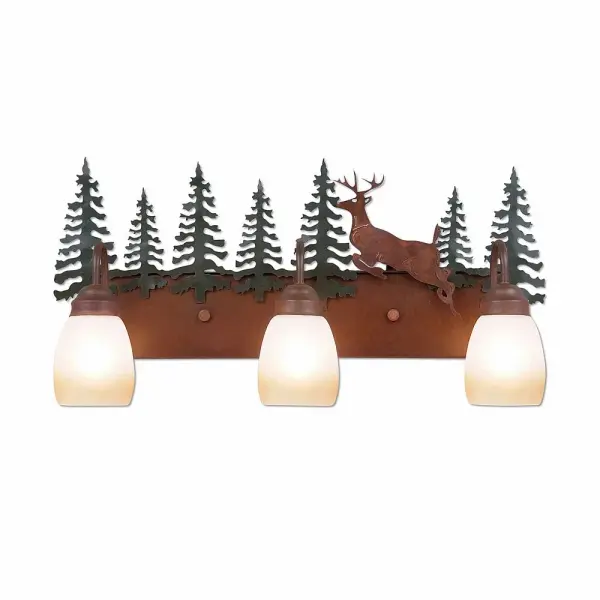 Denali-Valley Deer Three Light Bath Vanity Light