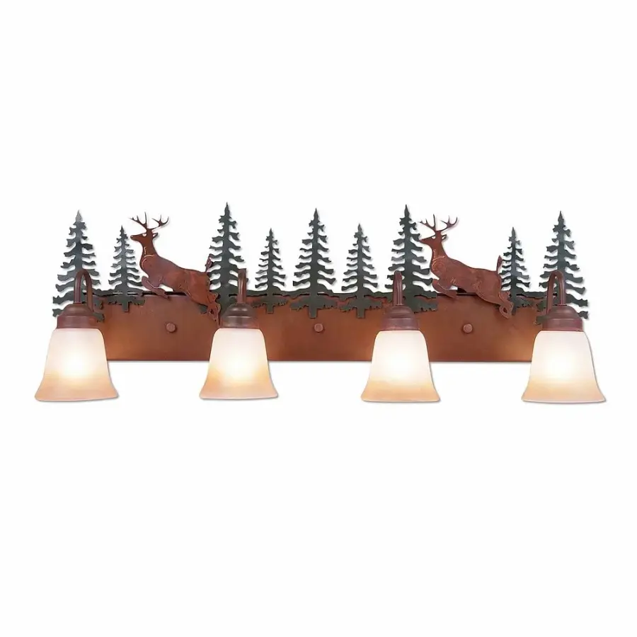 Denali-Valley Deer Four Light Bath Vanity Light