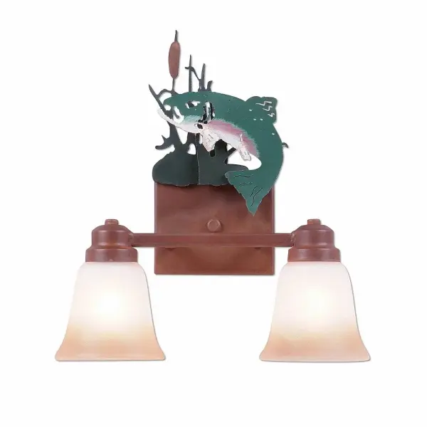 Parkshire Trout Two Light Bath Vanity Light