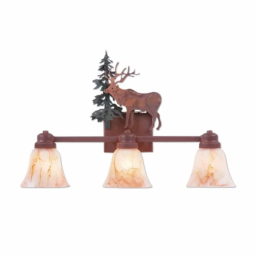 Parkshire-Valley Elk Three Light Bath Vanity Light