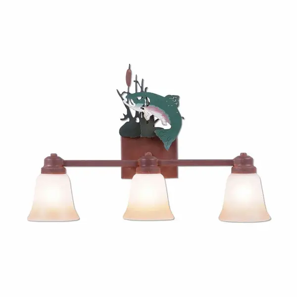 Parkshire Trout Three Light Bath Vanity Light