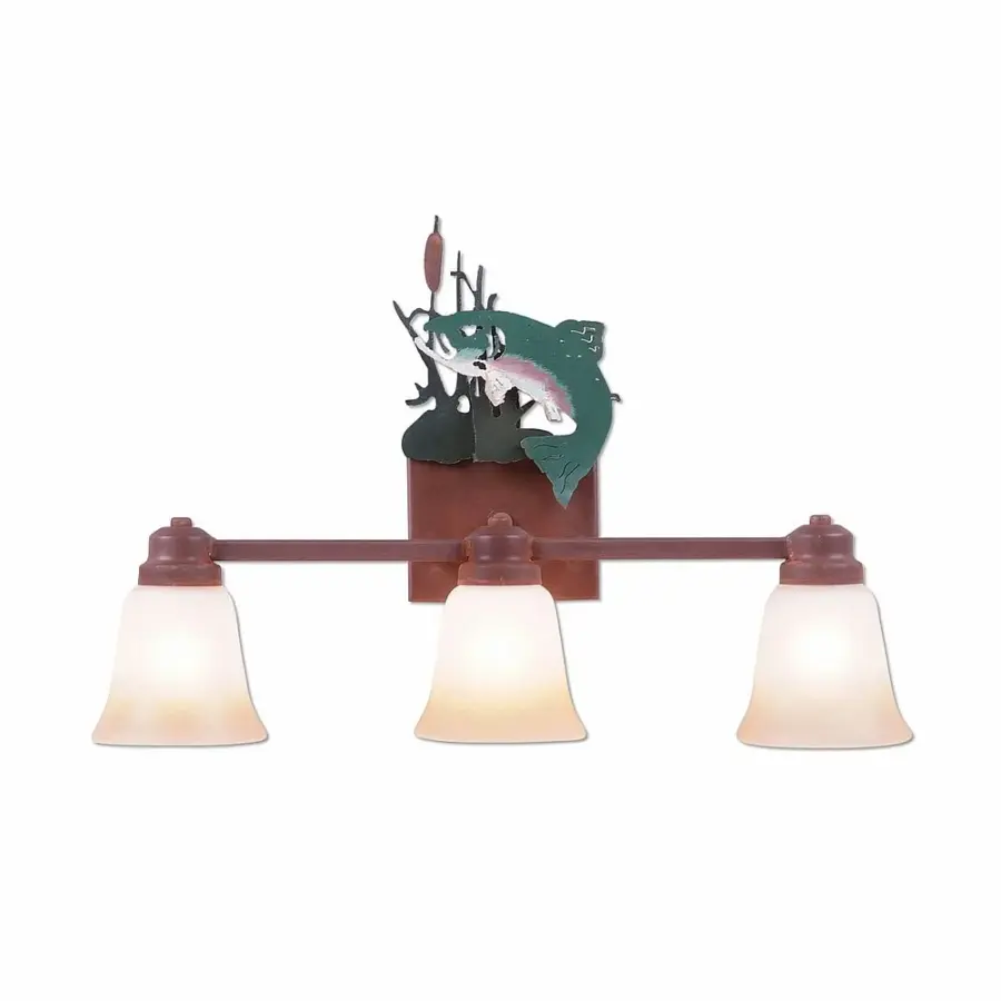 Parkshire Trout Three Light Bath Vanity Light