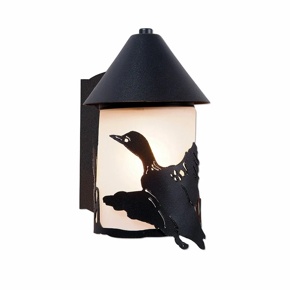 Denali-Loon One Light Wall Sconce in Black Iron