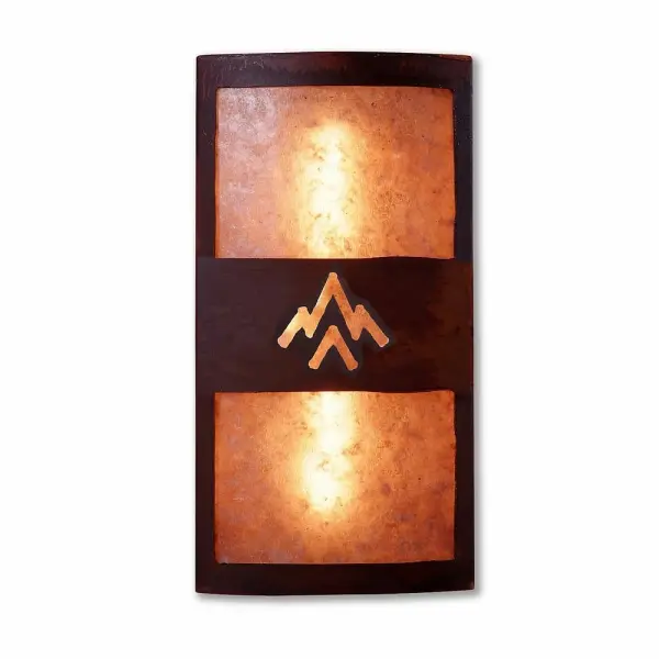 Kincaid-Deception Pass Two Light Wall Sconce in Rust Patina
