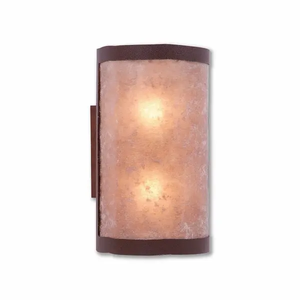 Kincaid Rustic Plain Two Light Wall Sconce