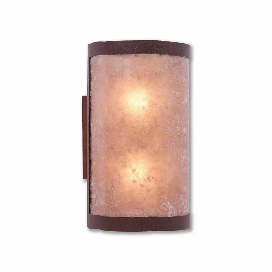 Kincaid Rustic Plain Two Light Wall Sconce