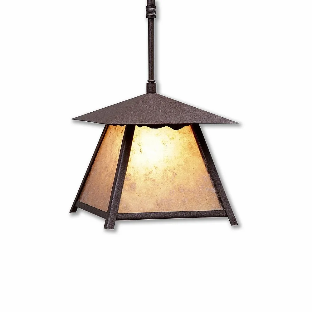 Smoky Mountain-Rustic Plain One Light Pendant in Rustic Brown