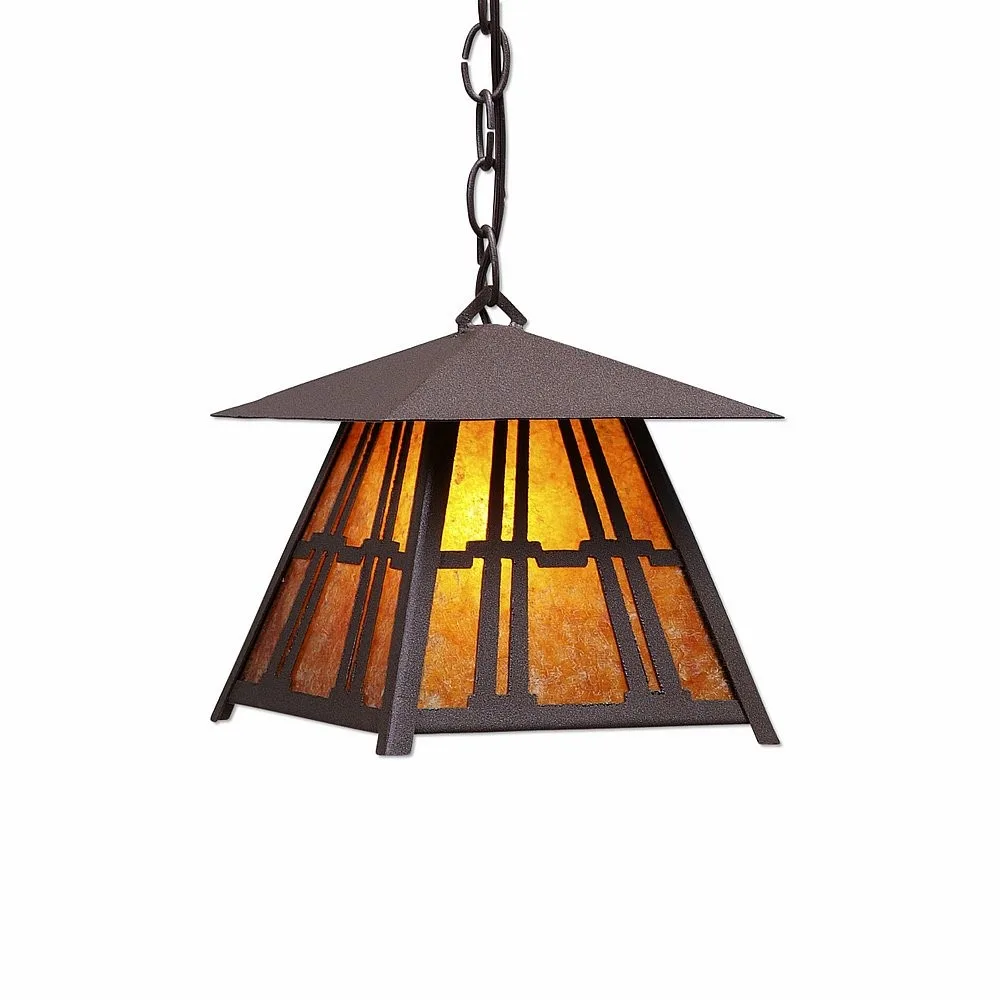 Smoky Mountain-Eastlake One Light Pendant in Rustic Brown