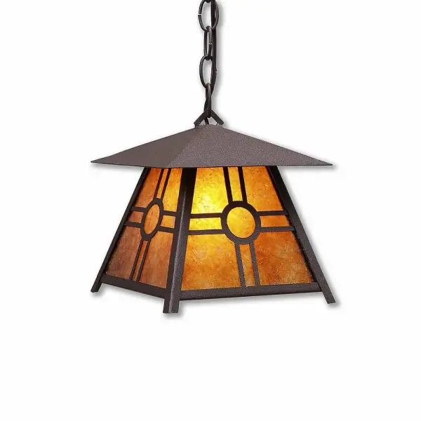 Smoky Mountain Southview One Light Pendant in Rustic Brown