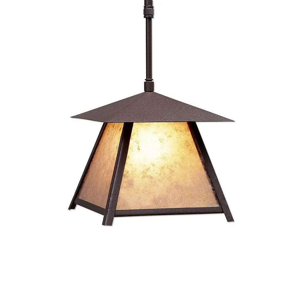 Smoky Mountain-Northrim One Light Pendant in Rustic Brown