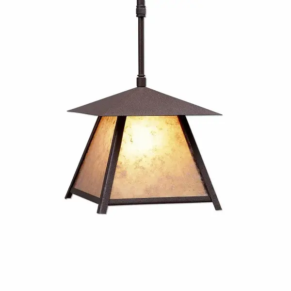 Smoky Mountain Northrim One Light Pendant in Rustic Brown