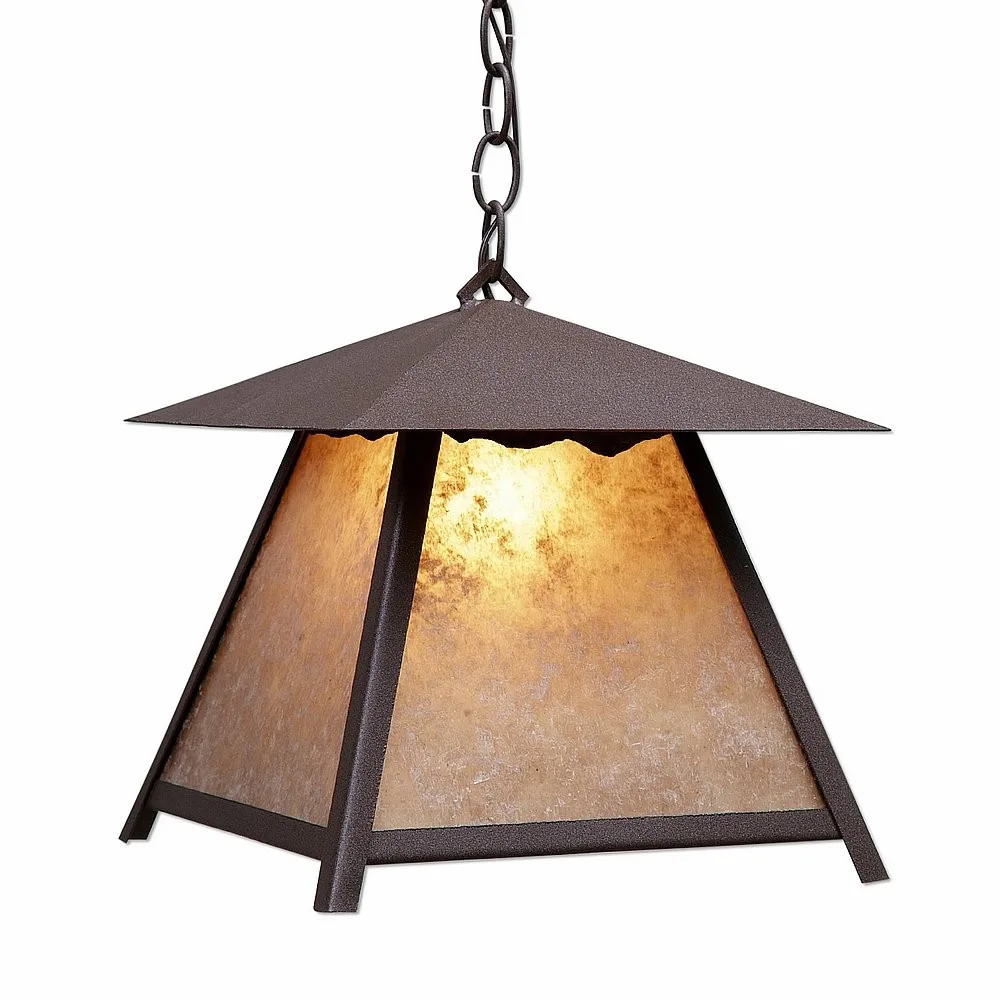 Smoky Mountain-Rustic Plain One Light Pendant in Rustic Brown