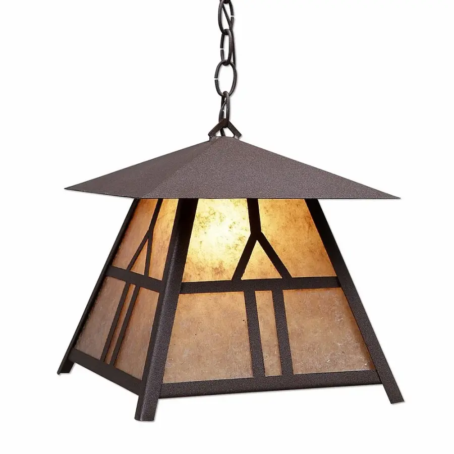 Smoky Mountain Westhill One Light Pendant in Rustic Brown