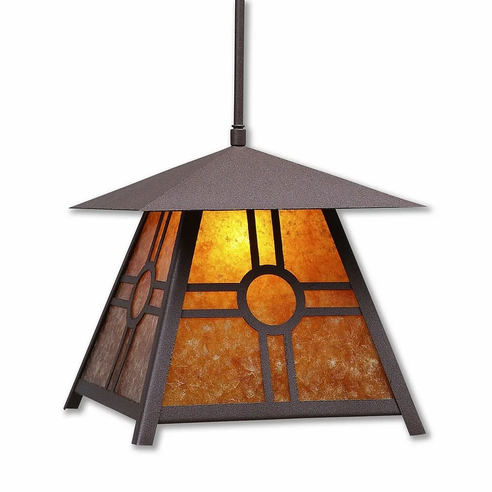 Smoky Mountain-Southview One Light Pendant in Rustic Brown