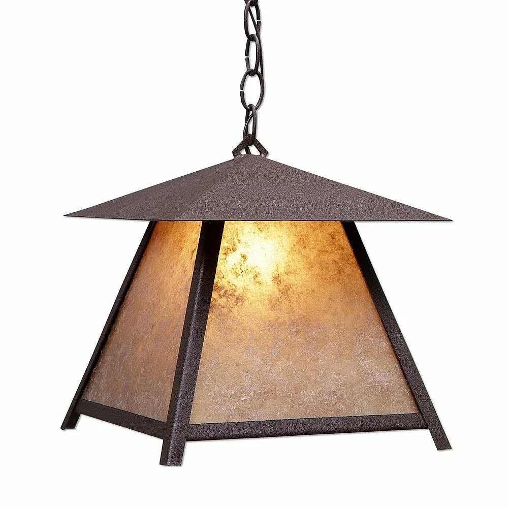 Smoky Mountain-Northrim One Light Pendant in Rustic Brown