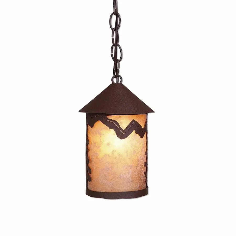 Cascade Lantern Rustic Plain One Light Pendant