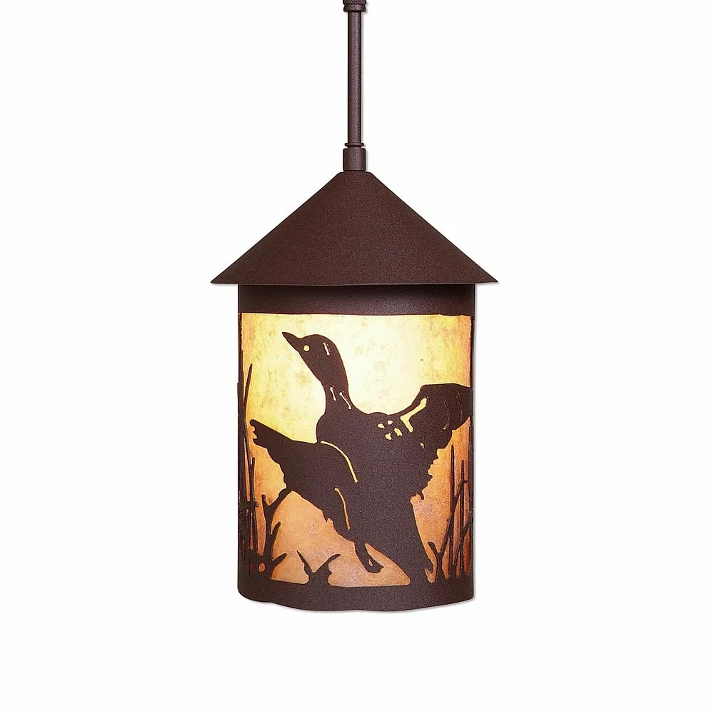 Cascade Lantern-Loon One Light Pendant in Rustic Brown
