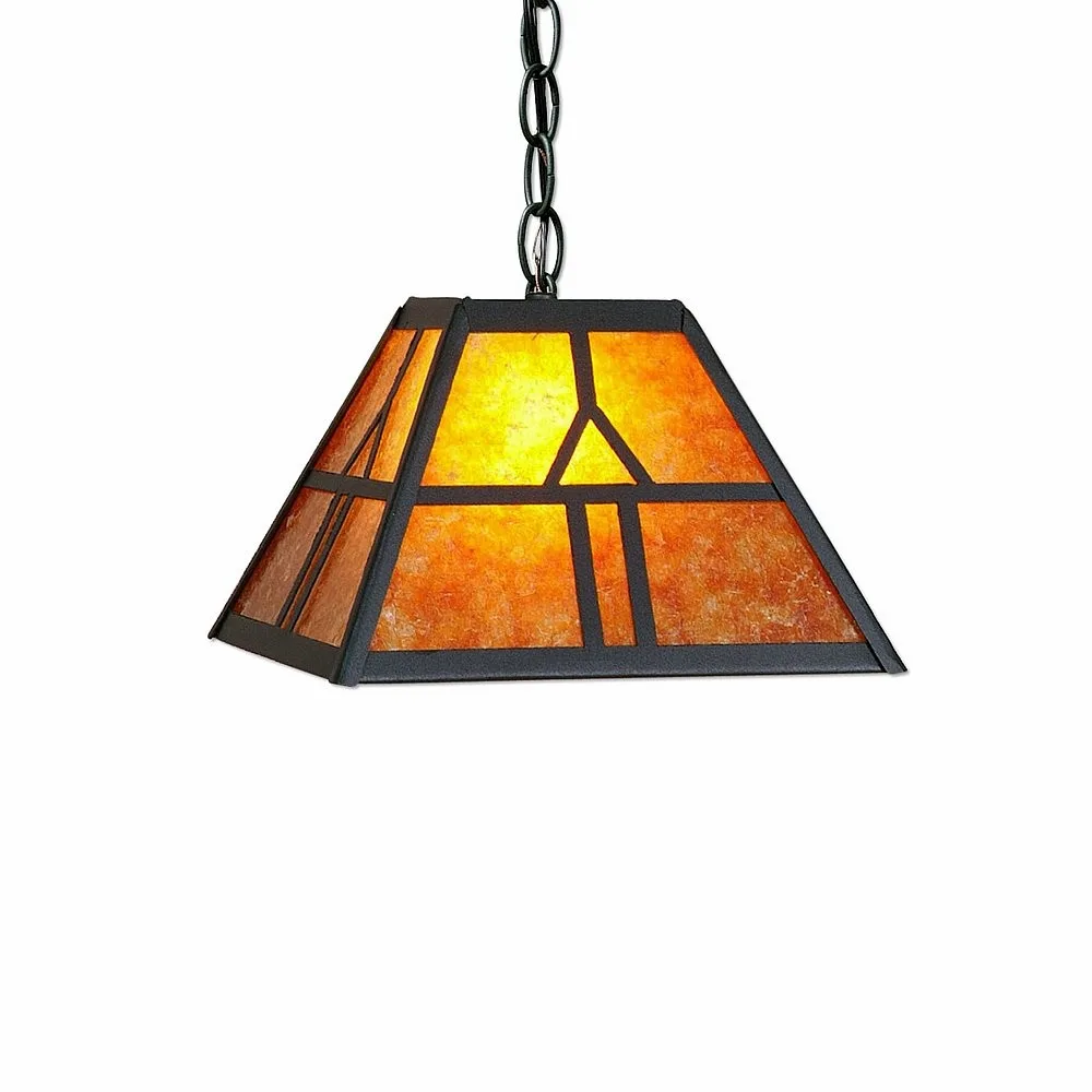 Rocky Mountain-Westhill One Light Pendant in Rustic Brown