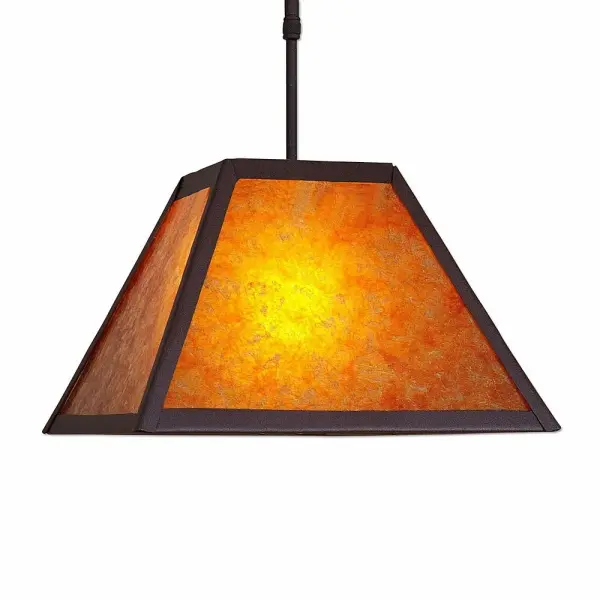 Rocky Mountain Northrim One Light Pendant in Rustic Brown