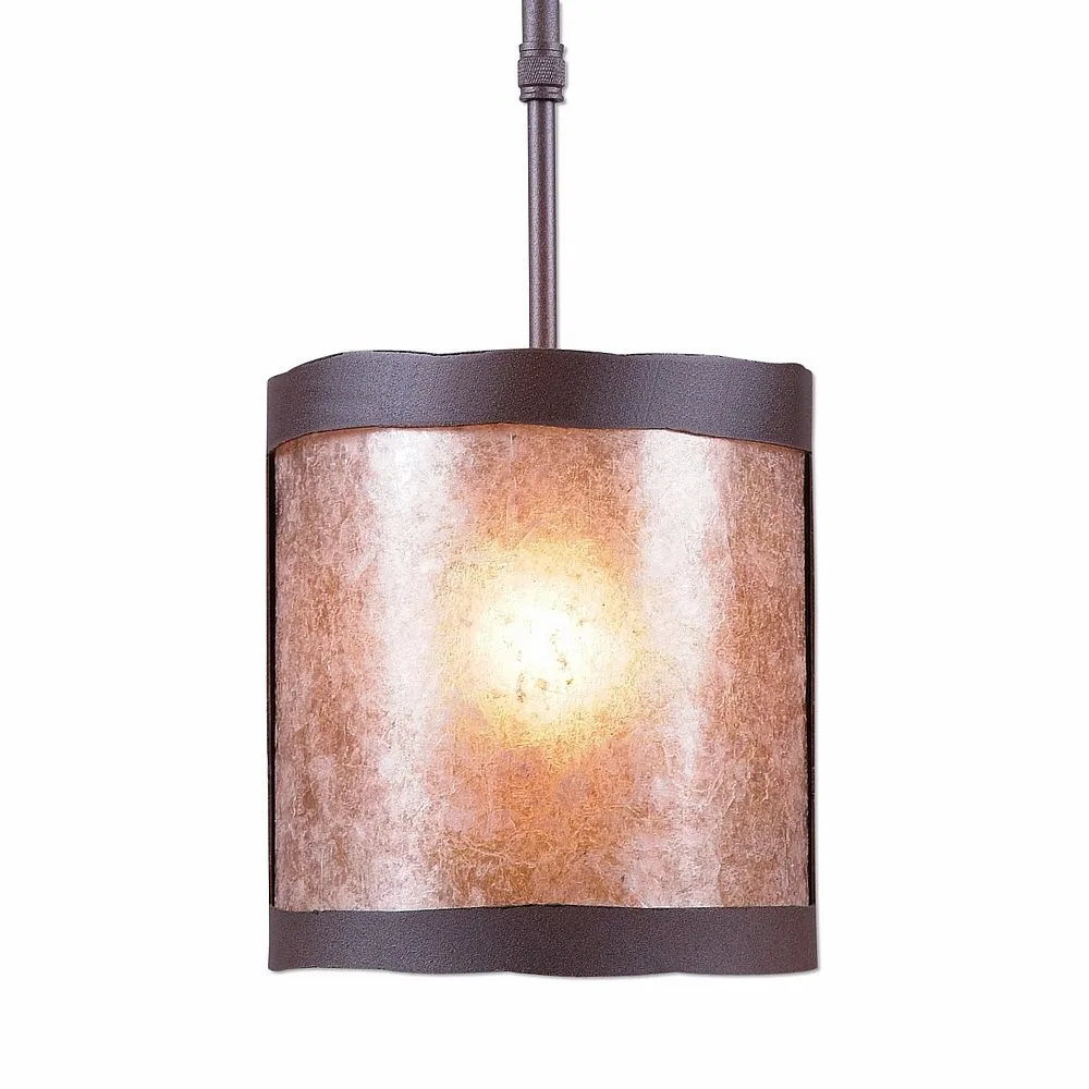 Kincaid-Rustic Plain One Light Pendant in Rustic Brown