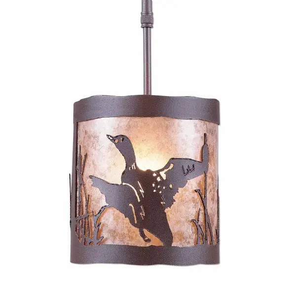 Kincaid-Loon One Light Pendant in Rustic Brown